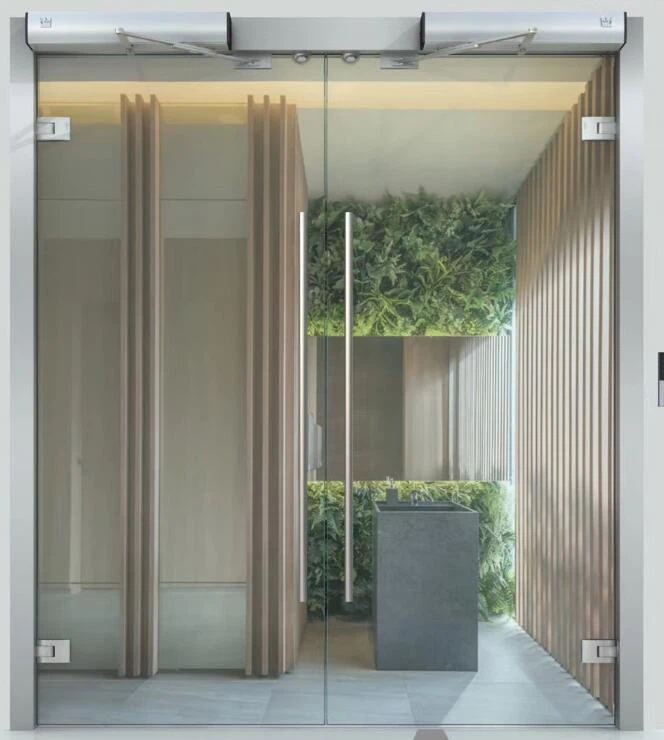 1093.1830 swing frameless glass door